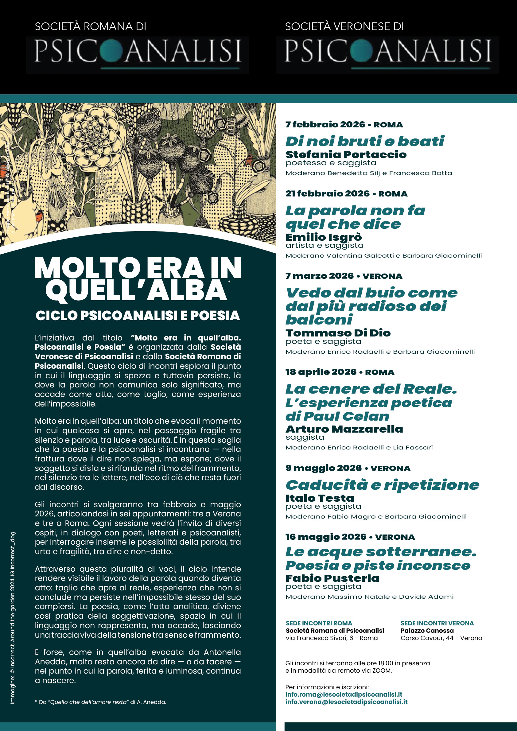 Locandina "Molto era in quell'alba"